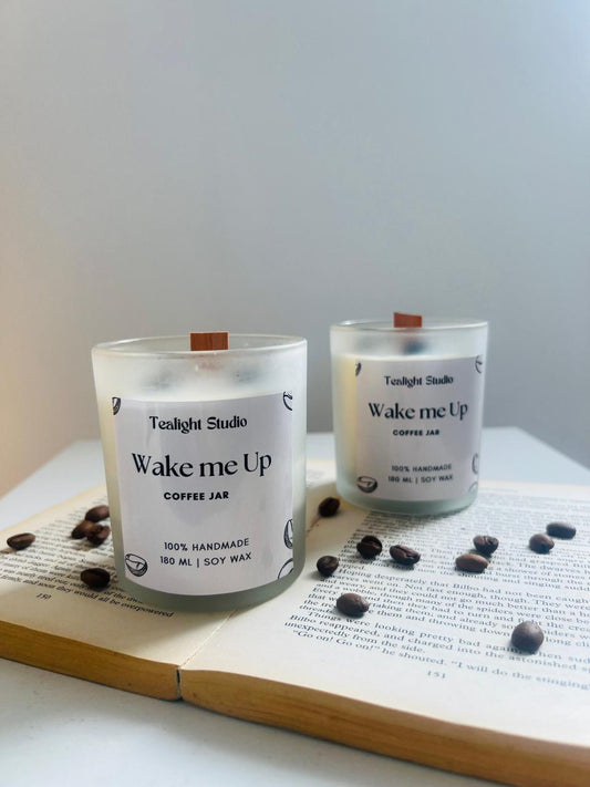 soy wax coffee candle jar