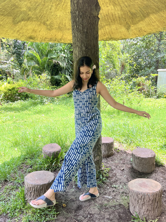 Indigo Breeze Jumpsuit