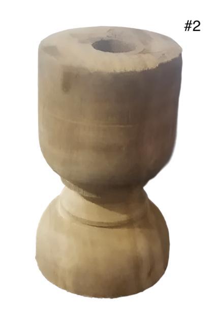 small teak wood candle stand