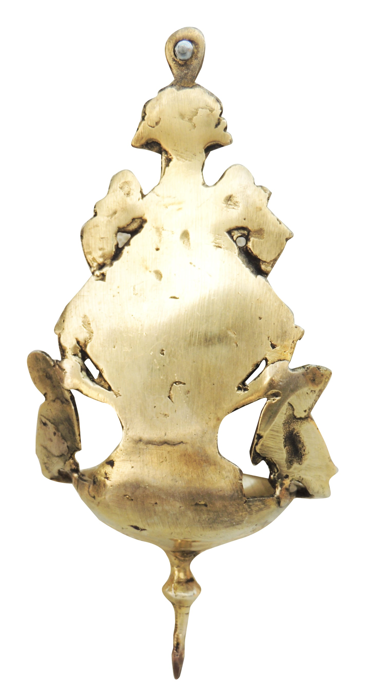 Wall Hanging Lamp in Brass