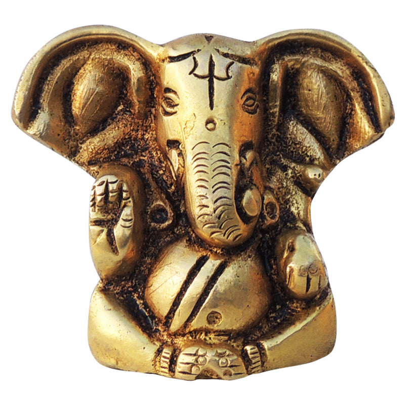 brass idol of Lord Ganesha
