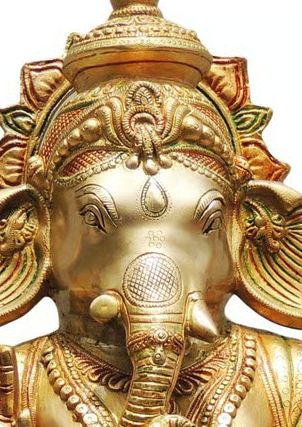 Brass Ganesh face