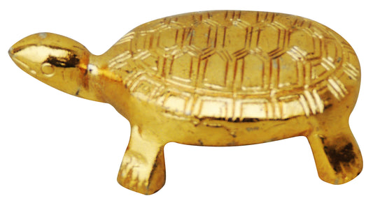 Brass Gold Turtle Statue with Functional Design