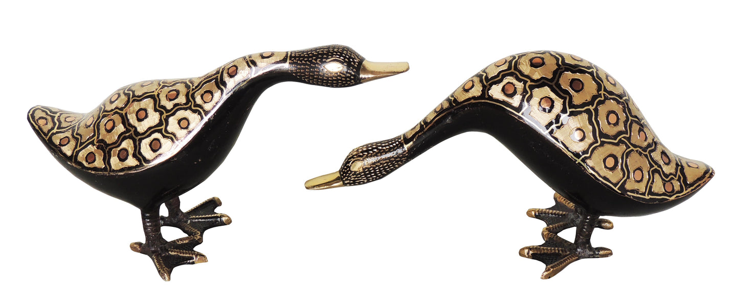 Brass Swan Figures for Display