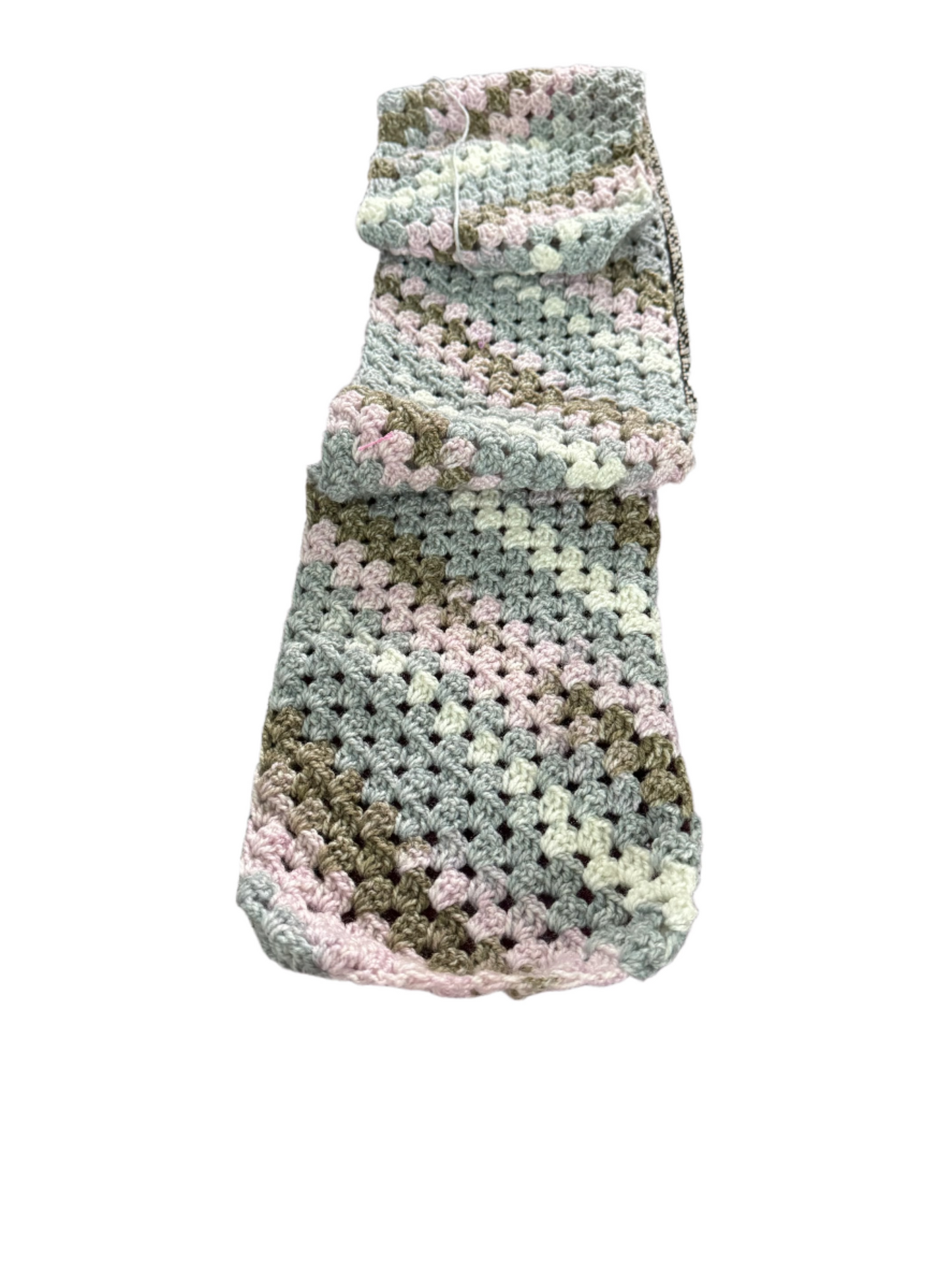 Crochet Handmade Pink & Grey Mufflers