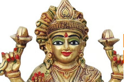 Lakshmi Brass Sculpture
