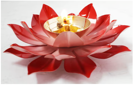 Lotus Brass Diya & Iron Diya