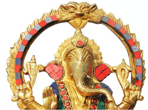 Prosperity & Wisdom Idols – Brass Lakshmi Ganpati (8 inches tall)