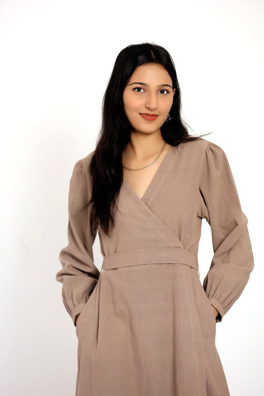 Coffee Blended Dress