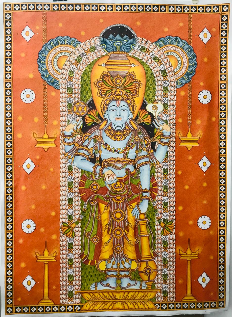 guruvayurappan painting