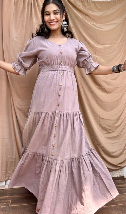 Lilac Layered Ease Dress