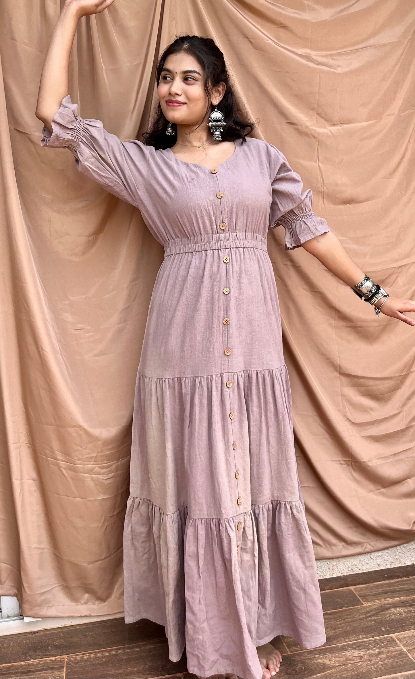 Lilac Layered Ease Dress