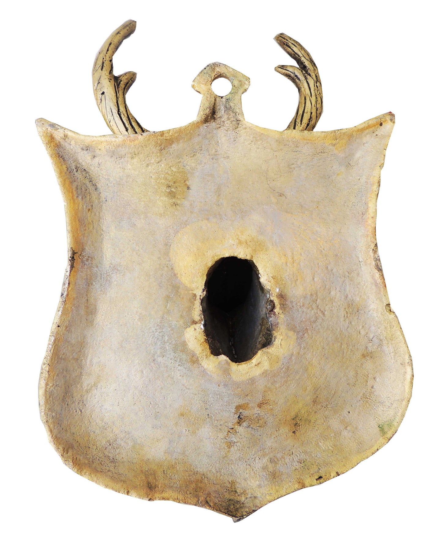 Back Side of Deer Head Statue in Brass