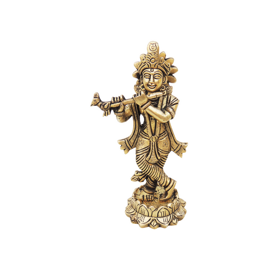 Flute-Playing Krishna for Home Decor