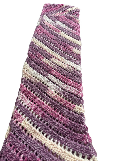 Crochet Handmade Muffler - Mauve Gradient