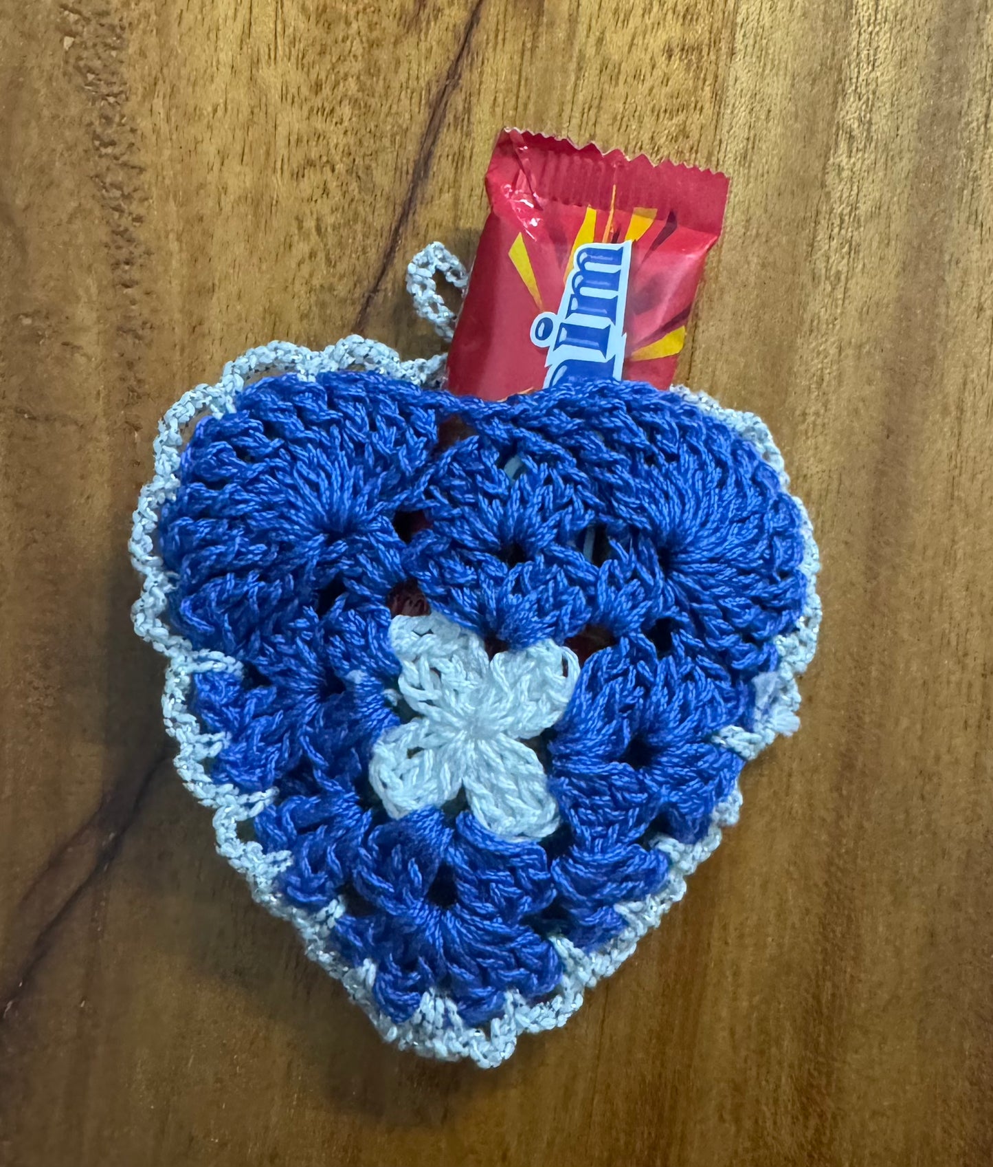 Crochet Heart - Pouch and Christmas ornament