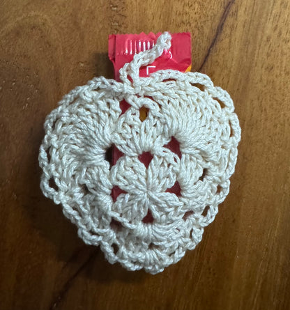 Crochet Heart - Pouch and Christmas ornament