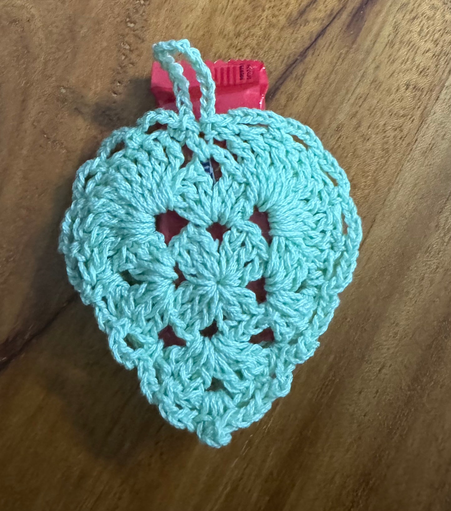 Crochet Heart - Pouch and Christmas ornament