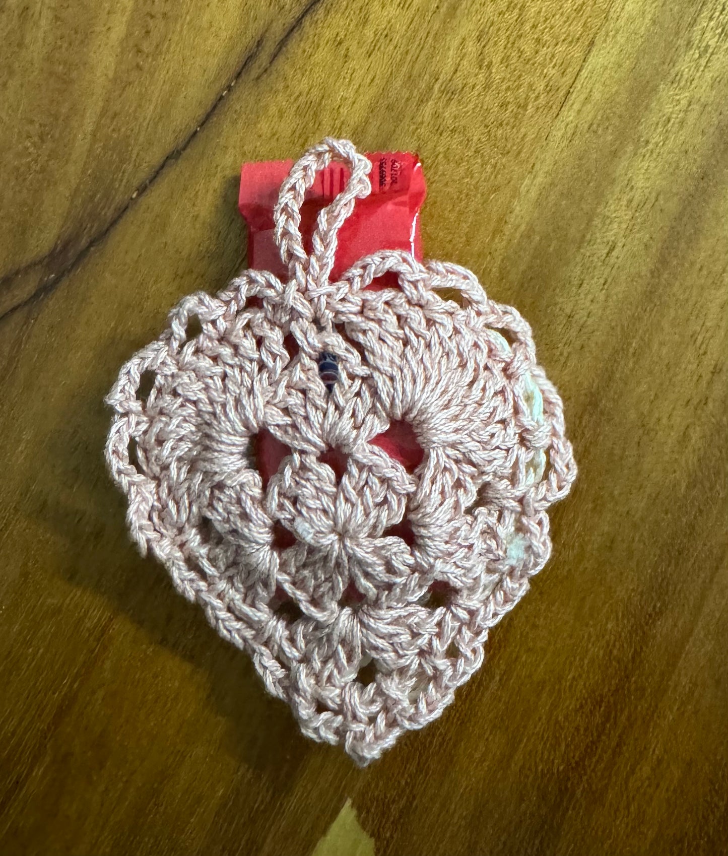 Crochet Heart - Pouch and Christmas ornament