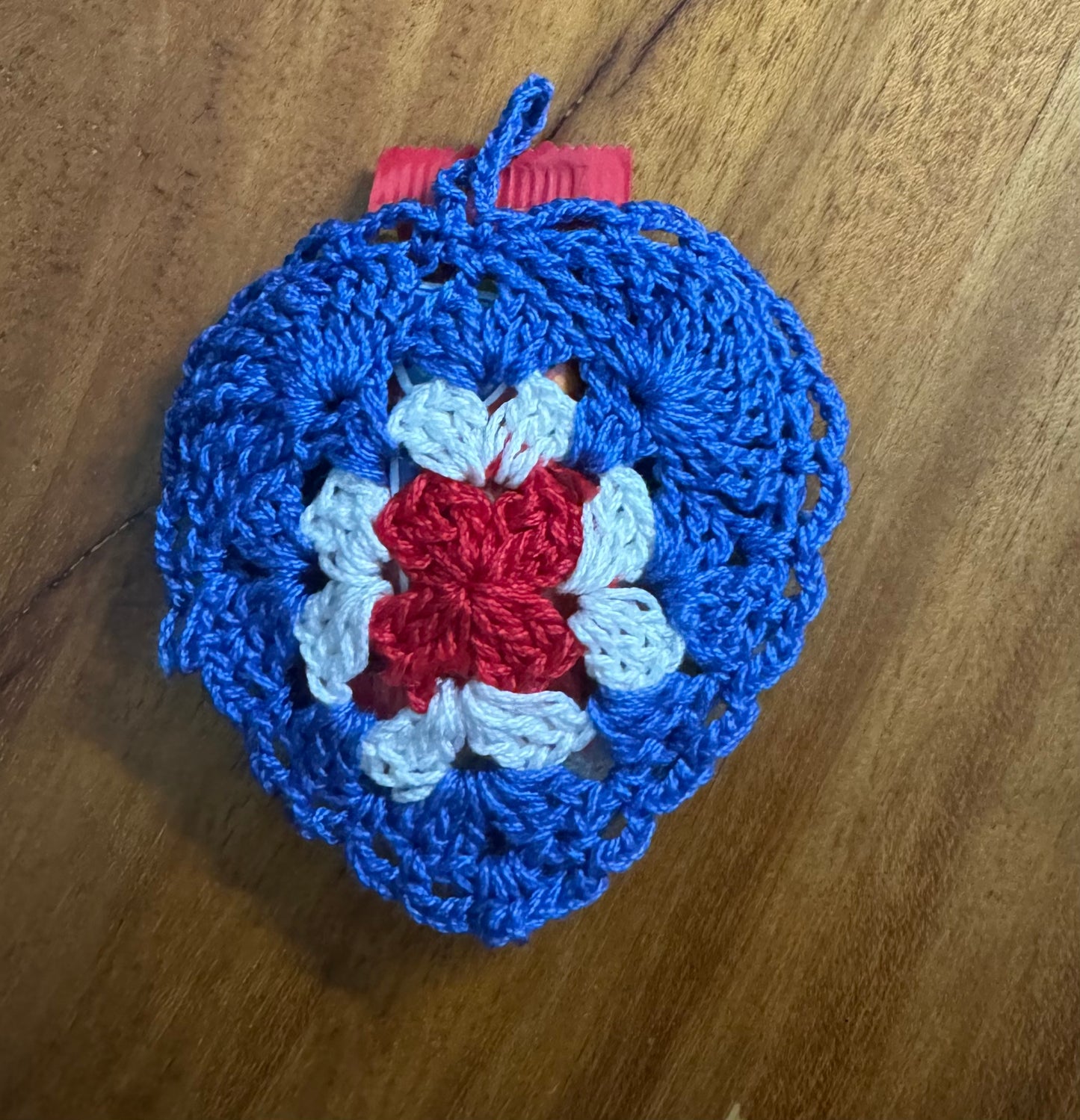 Crochet Heart - Pouch and Christmas ornament