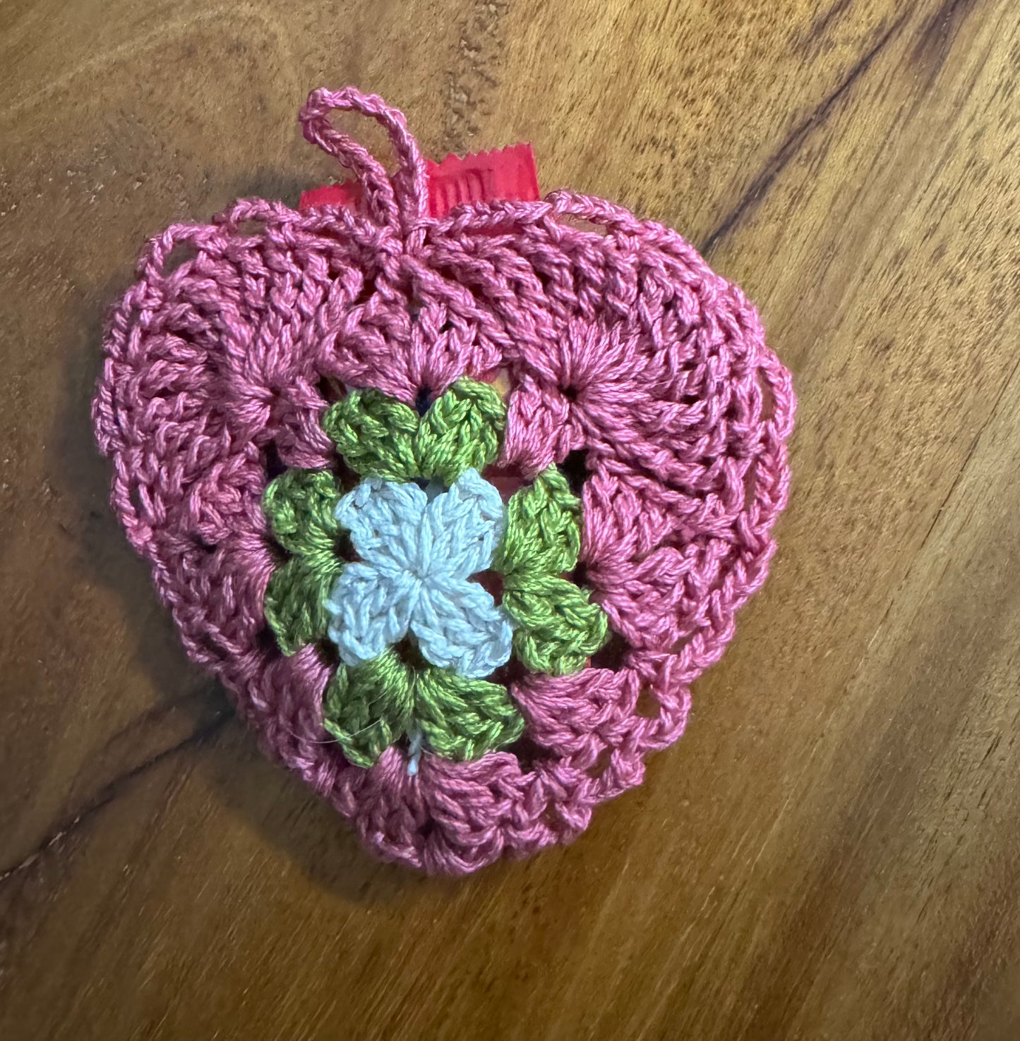 Crochet Heart - Pouch and Christmas ornament