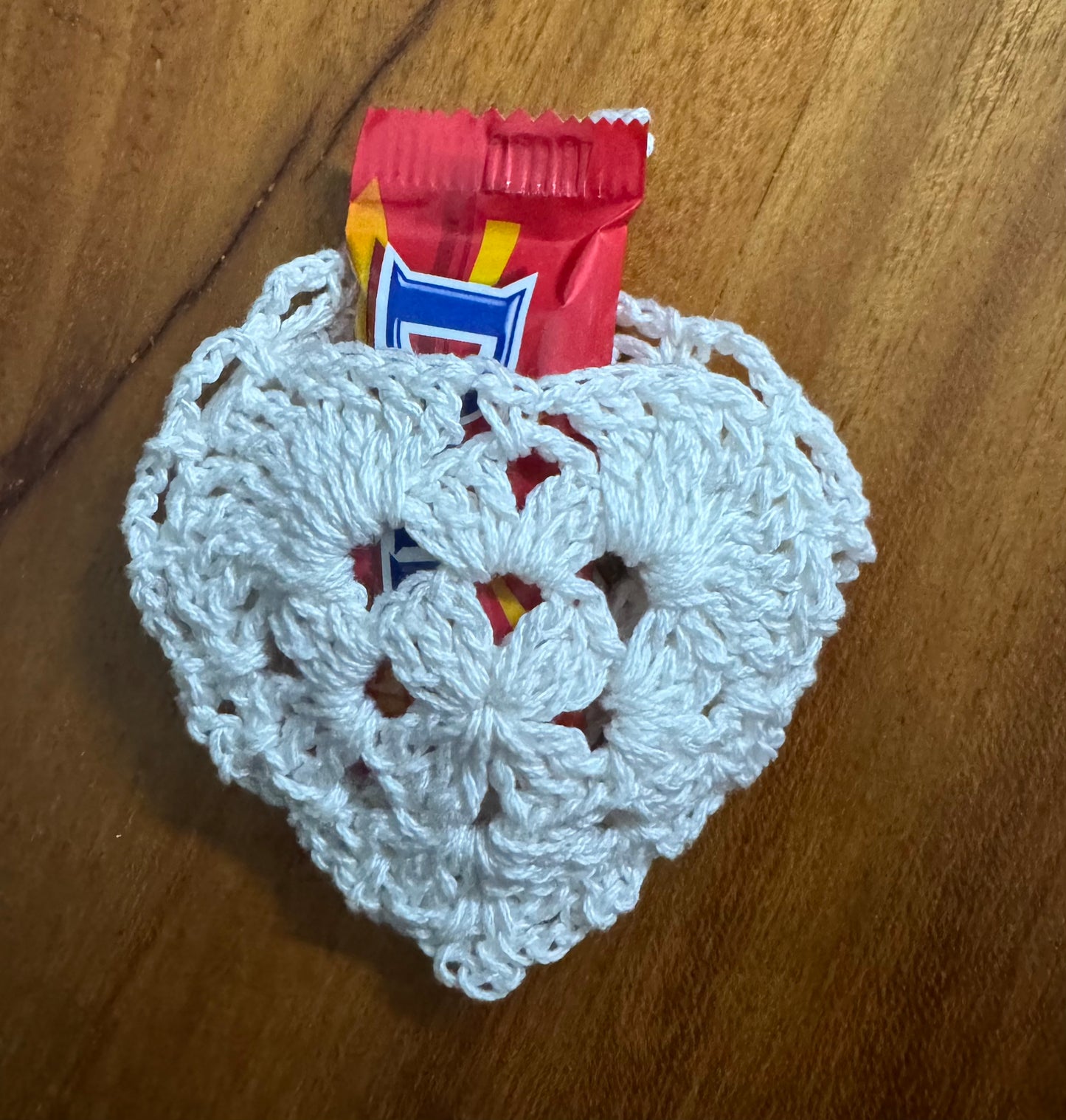 Crochet Heart - Pouch and Christmas ornament