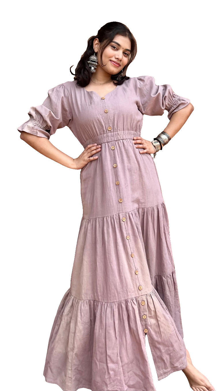 Lilac Layered Ease Dress