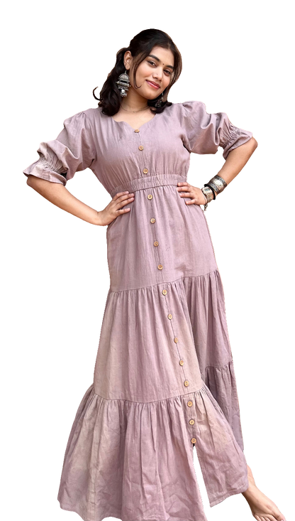 Lilac Layered Ease Dress