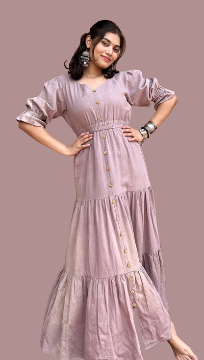 Lilac Layered Ease Dress