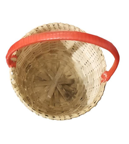 bamboo basket top view