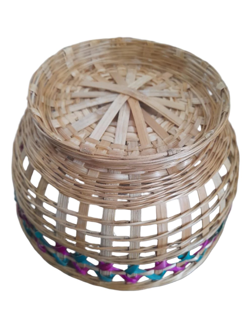 bamboo fruit basket underside