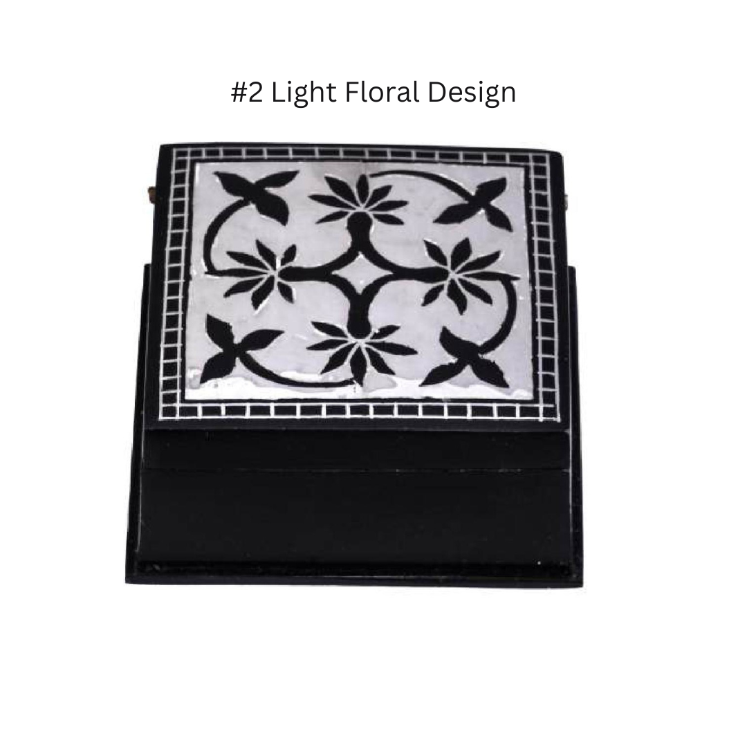 bidri jewellery box square light design