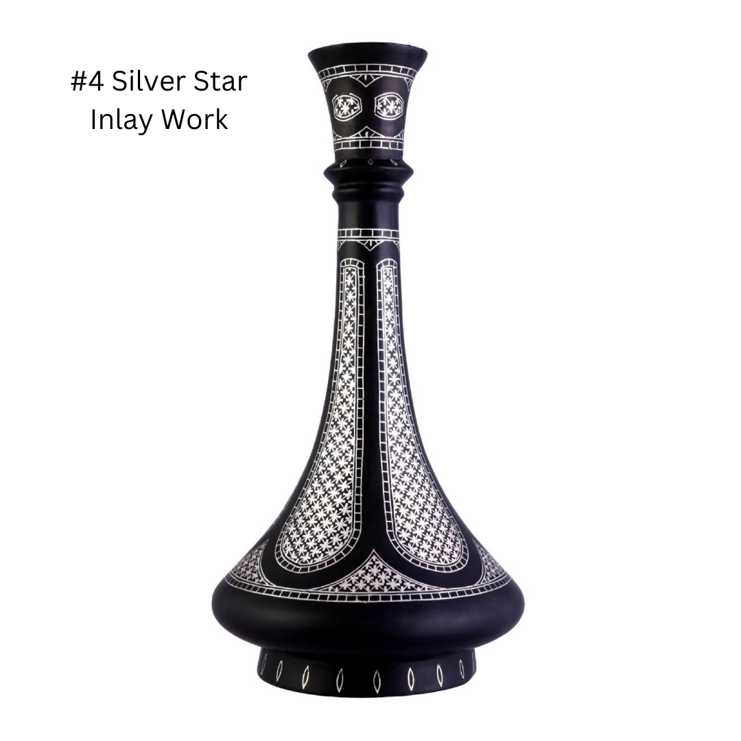 bidri vase silver inlay