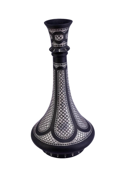 bidri vase silver star inlay