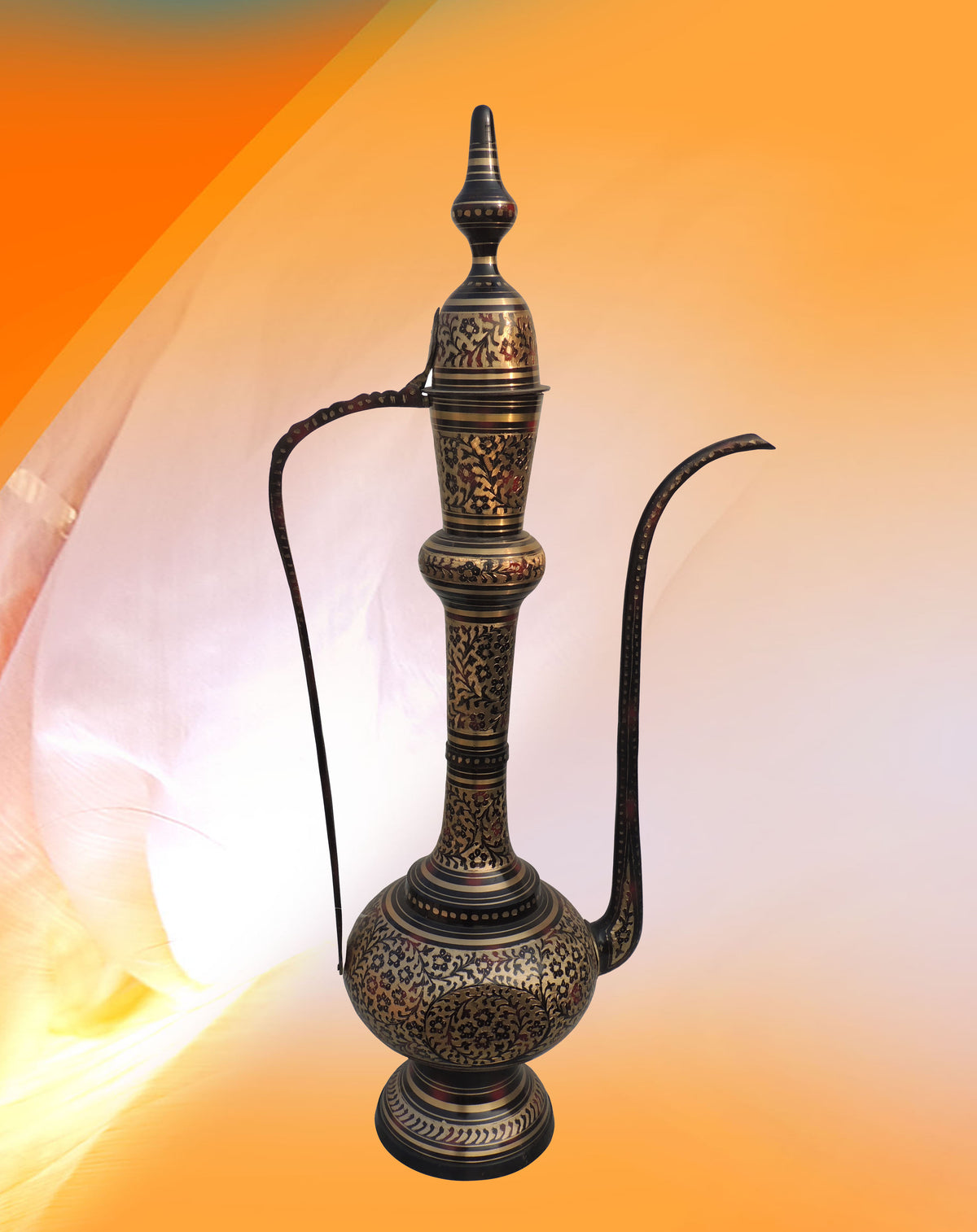 Surahi Stand Elegant Brass Surahi | Black Brass Metal Surahi Online – StrawBiz
