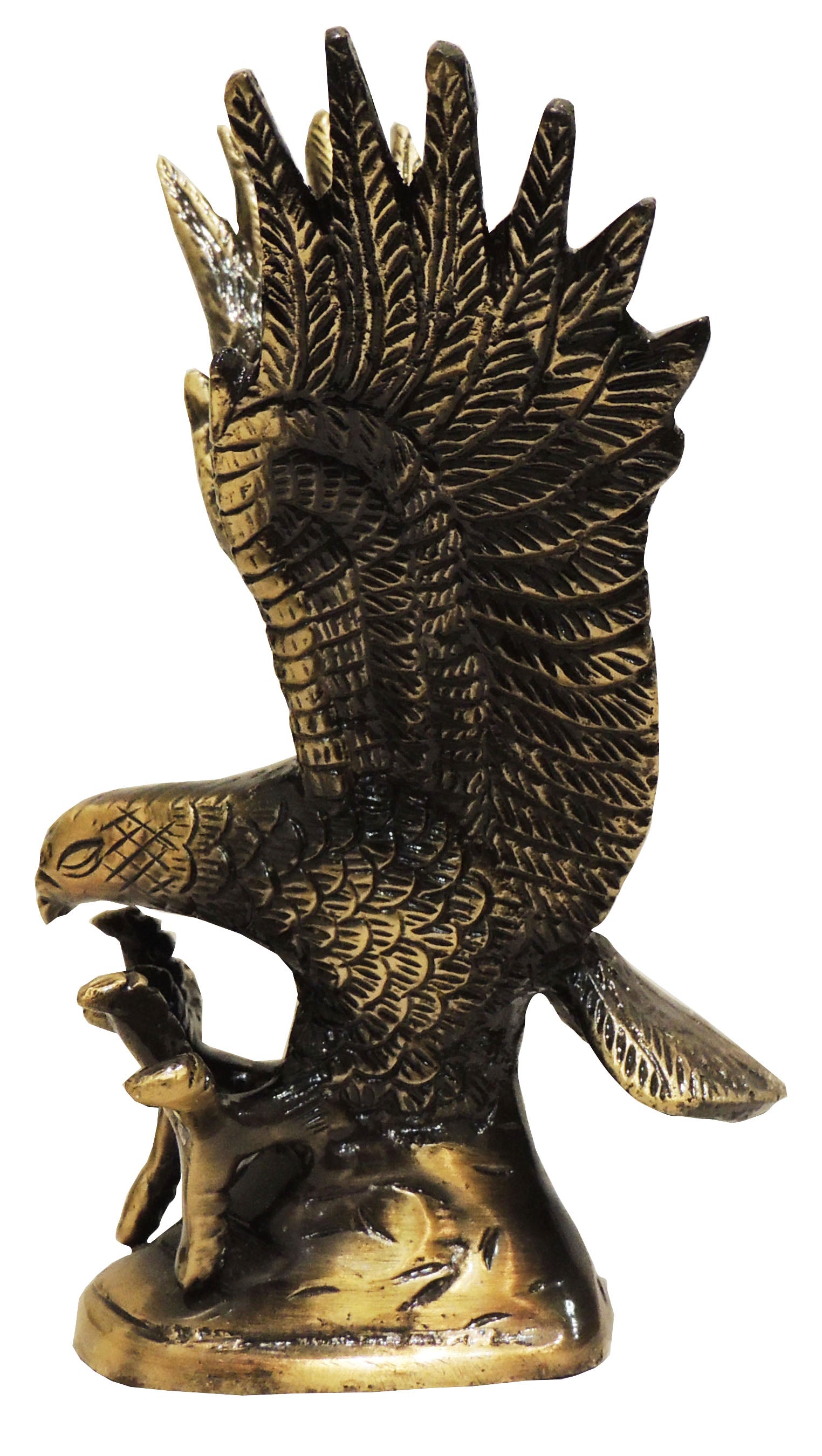 brass eagle side view