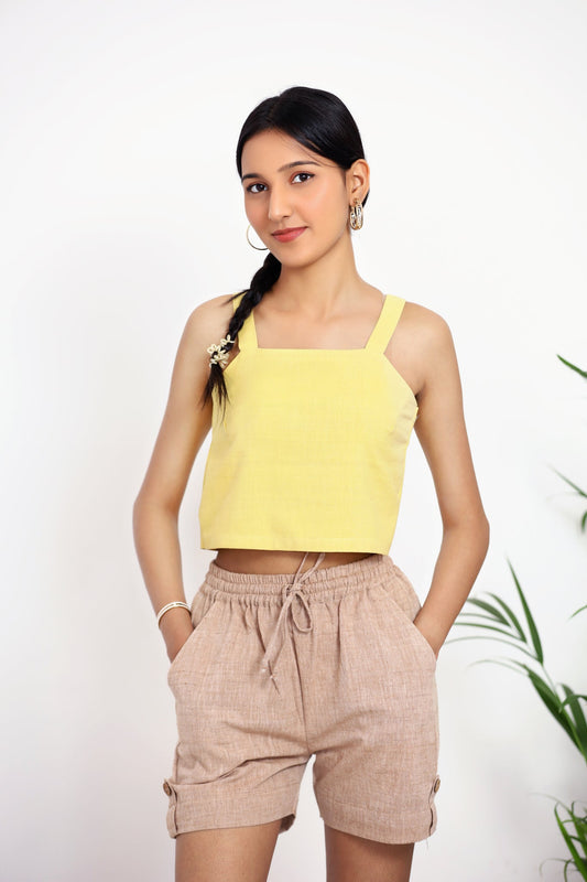 Lemon Zest Strap Top