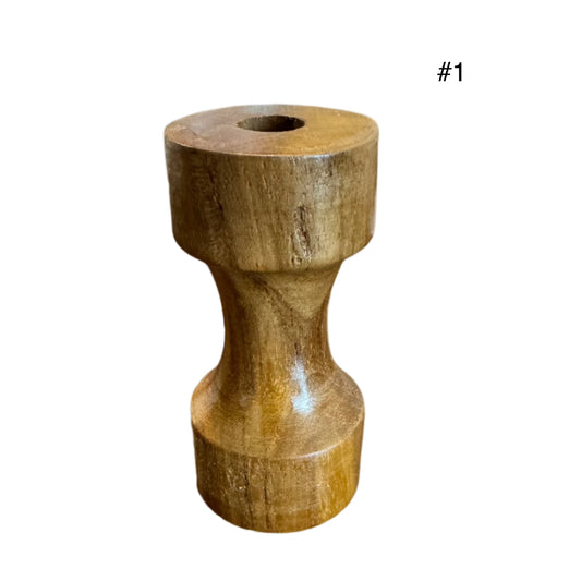 Small Teak Wood Candle Stand