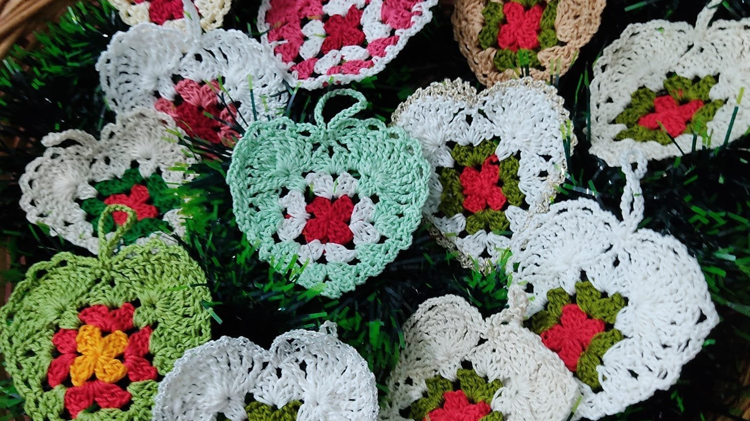 crochet hearts collection