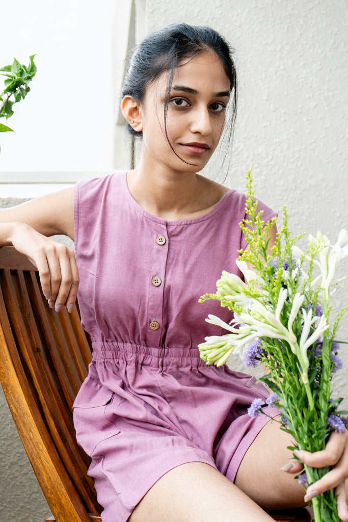 Fuchsia Romper